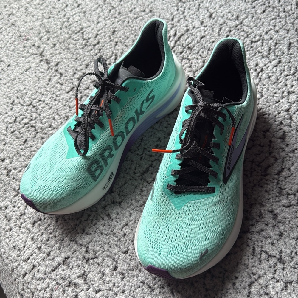 Women's Teal Running Shoes - Picture 10 of 11